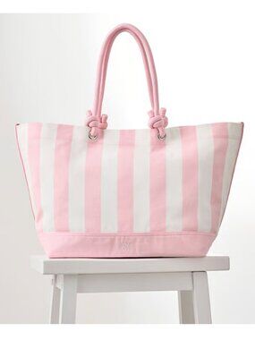 Victoria's Secret Heritage Stripe Rope Handle Tote Bag - NWT
